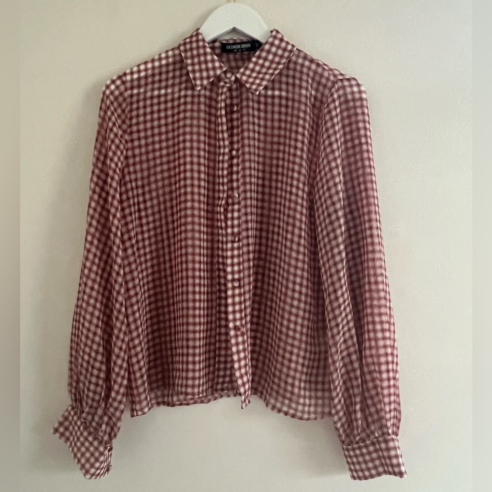 Gingham Sheet Blouse